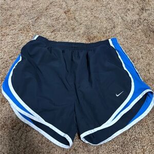 Nike Black and Blue Running Shorts